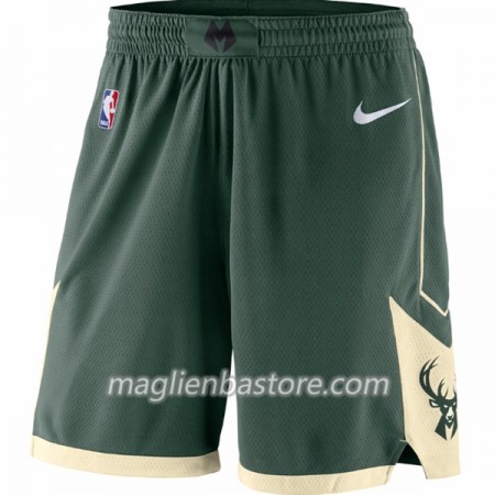 Milwaukee Bucks Uomo Pantaloncini Verde Nike Swingman